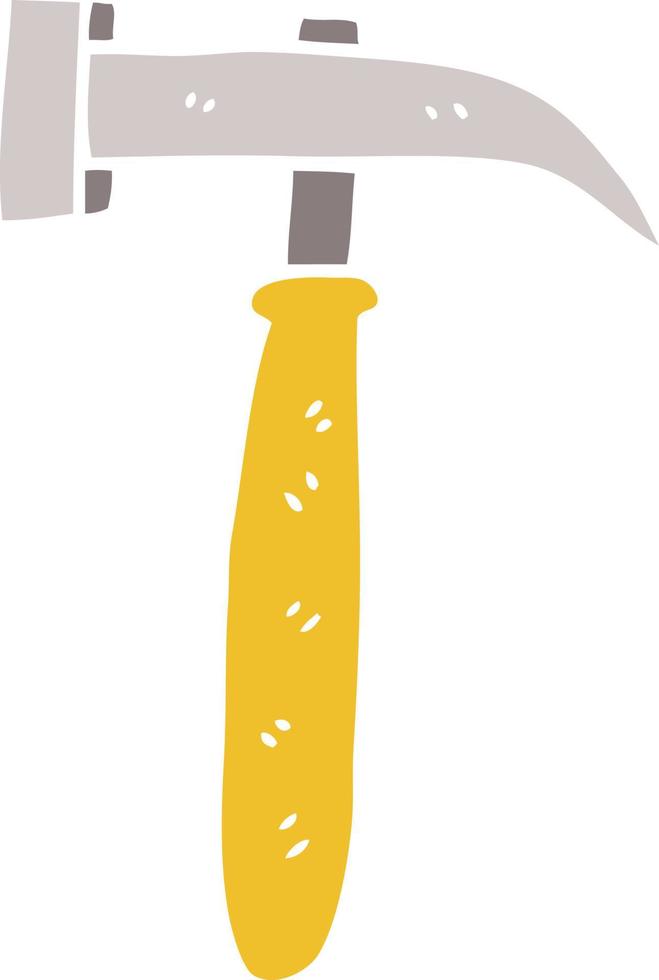cartoon doodle hammer vector