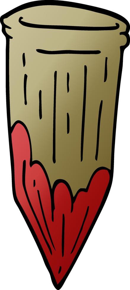 cartoon doodle vampire stake vector