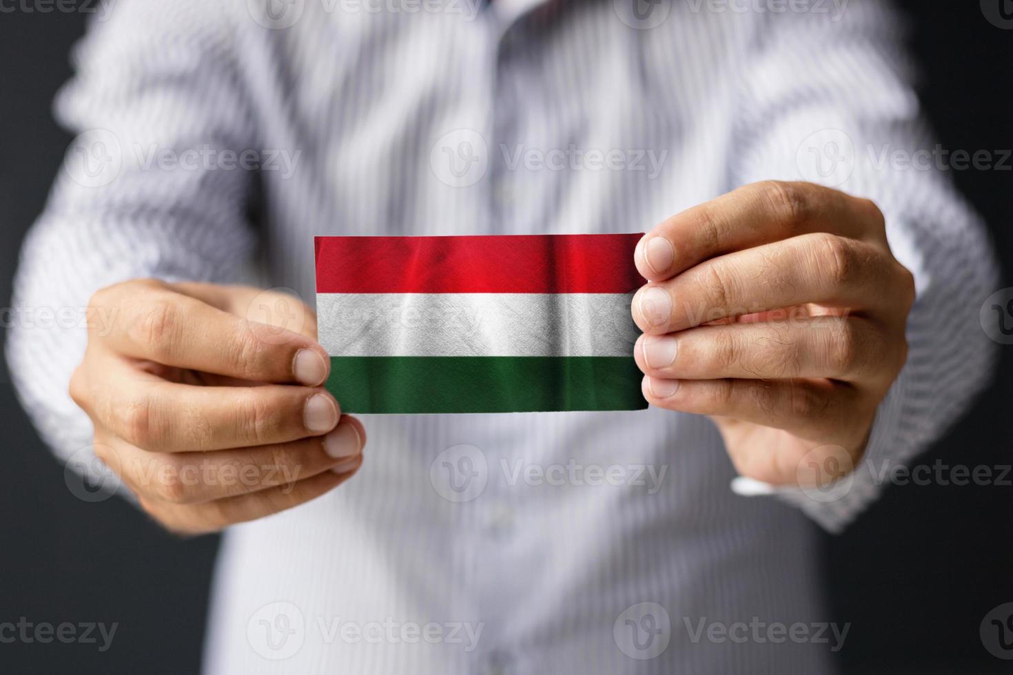 bandera oficial húngara. foto