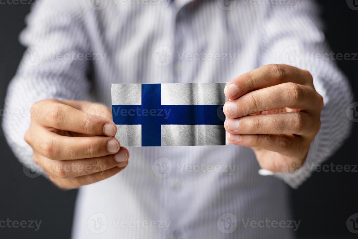 Finland official flag. photo