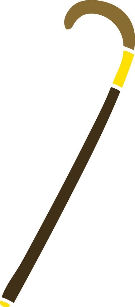 cartoon doodle walking stick vector