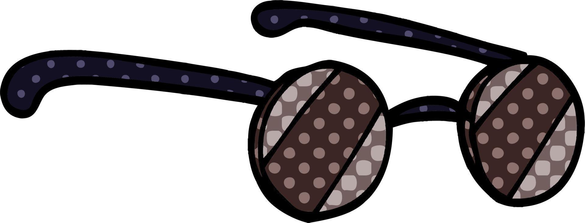 cartoon doodle spectacles vector