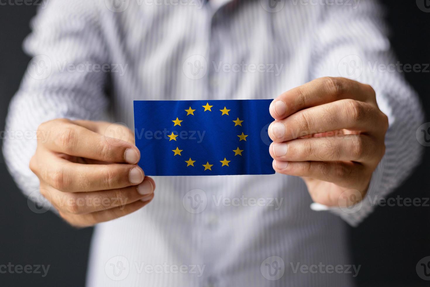 bandera de la unión europea. foto