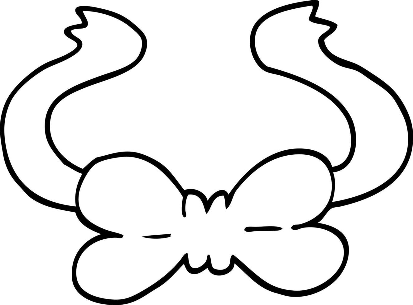 line drawing cartoon bow tie vector
