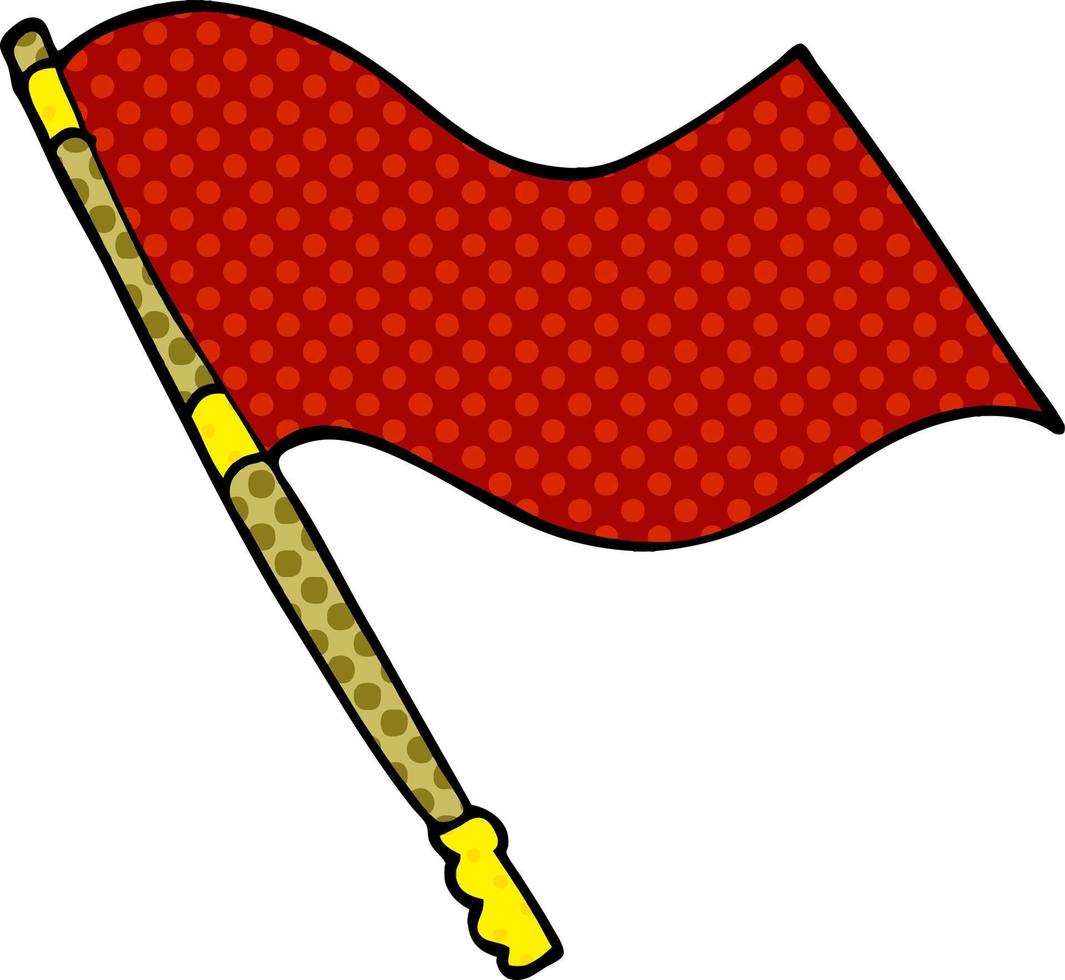 cartoon doodle flag vector