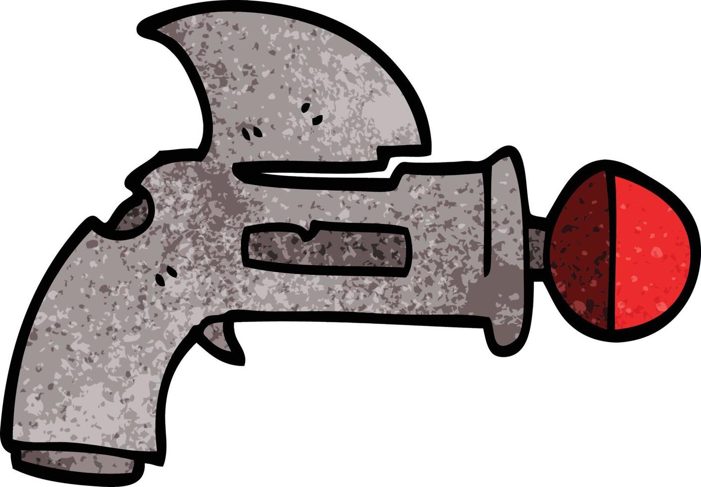 cartoon doodle ray gun vector