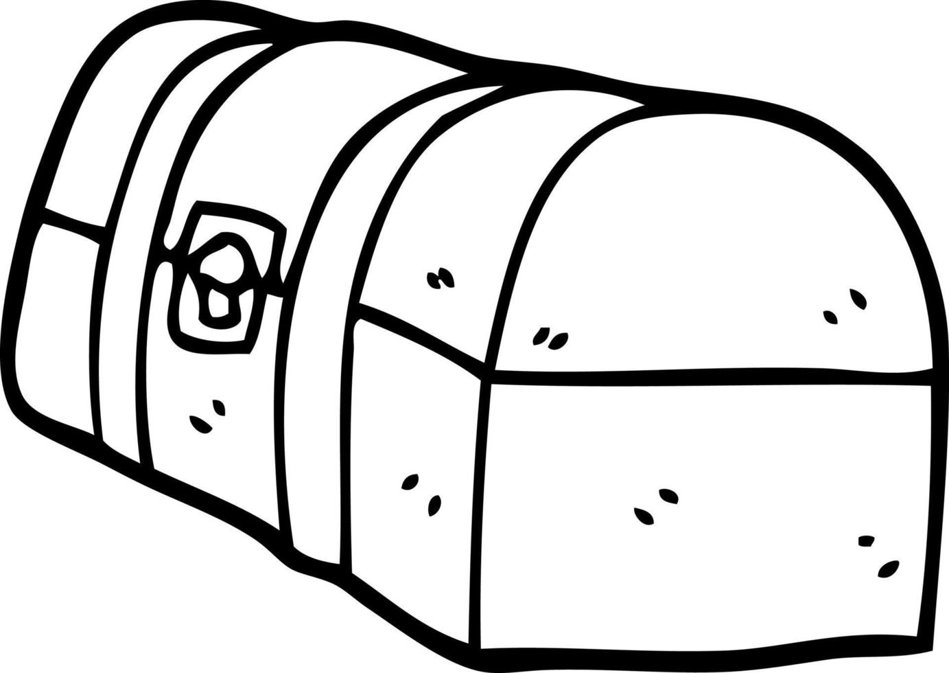 line drawing cartoon treasure chest 12129598 Vector Art at Vecteezy