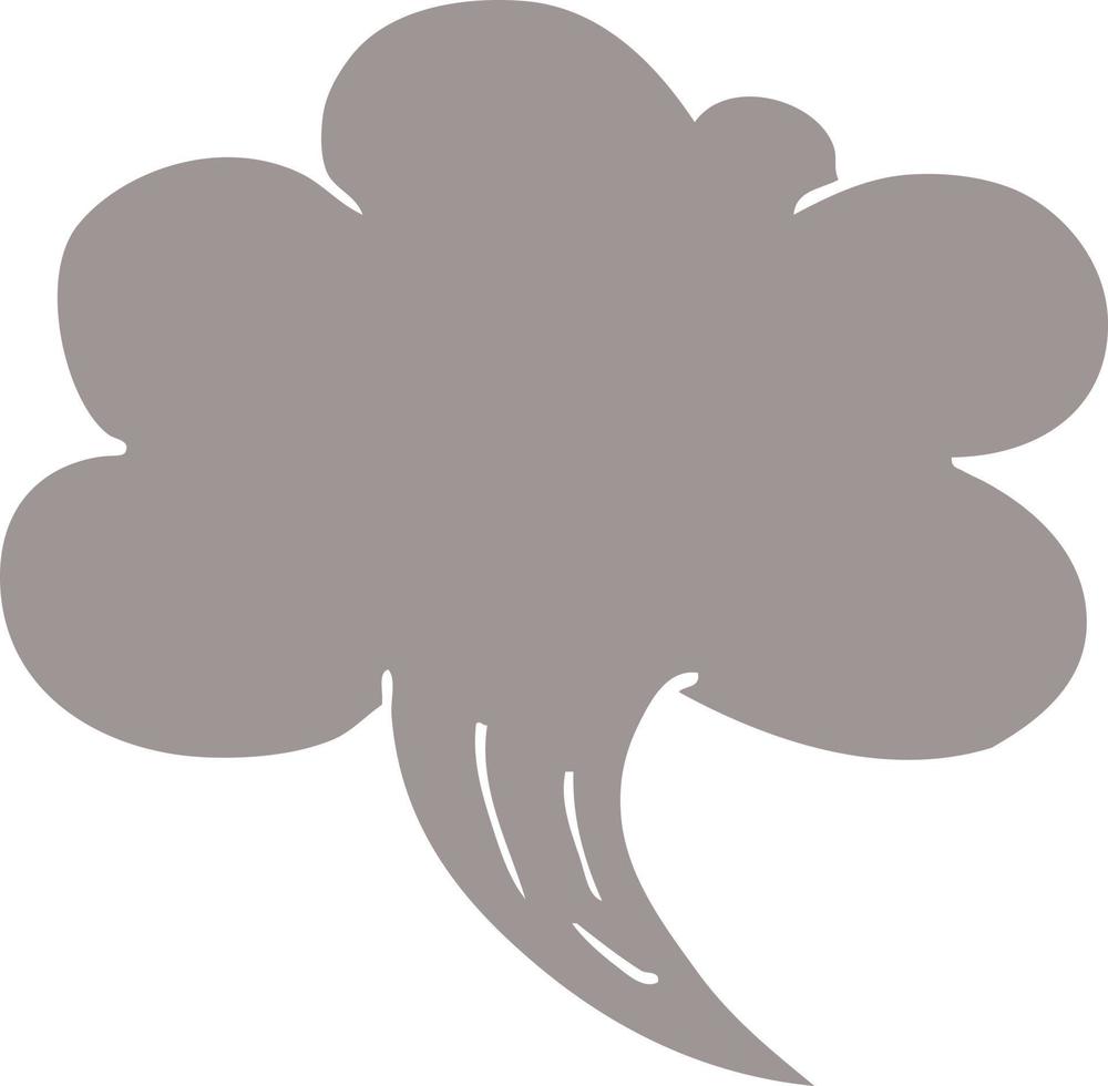 cartoon doodle whooshing cloud vector