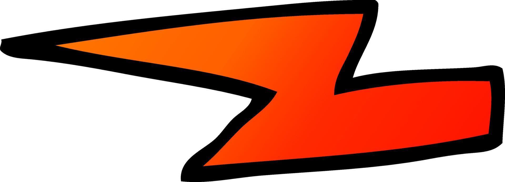 cartoon doodle  lightening bolts vector