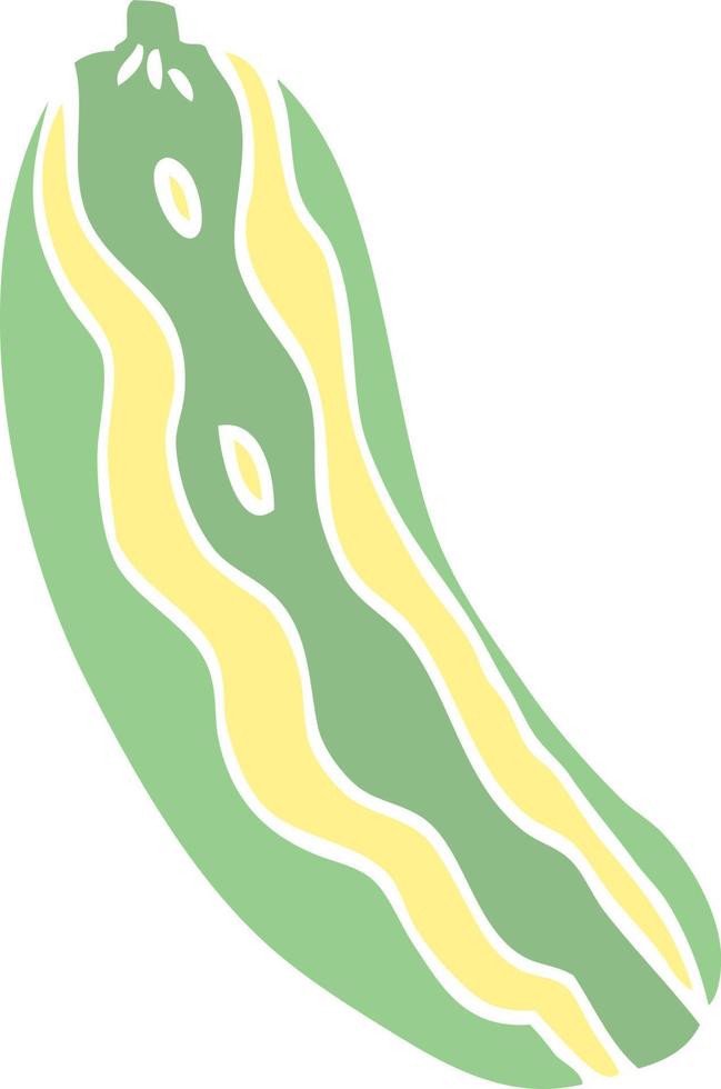 cartoon doodle marrow plant vector