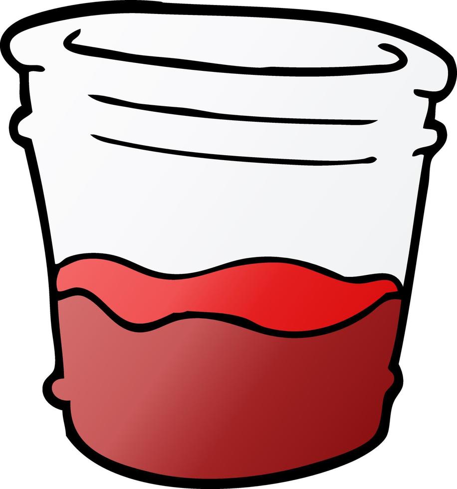 cartoon doodle glass of drink vector