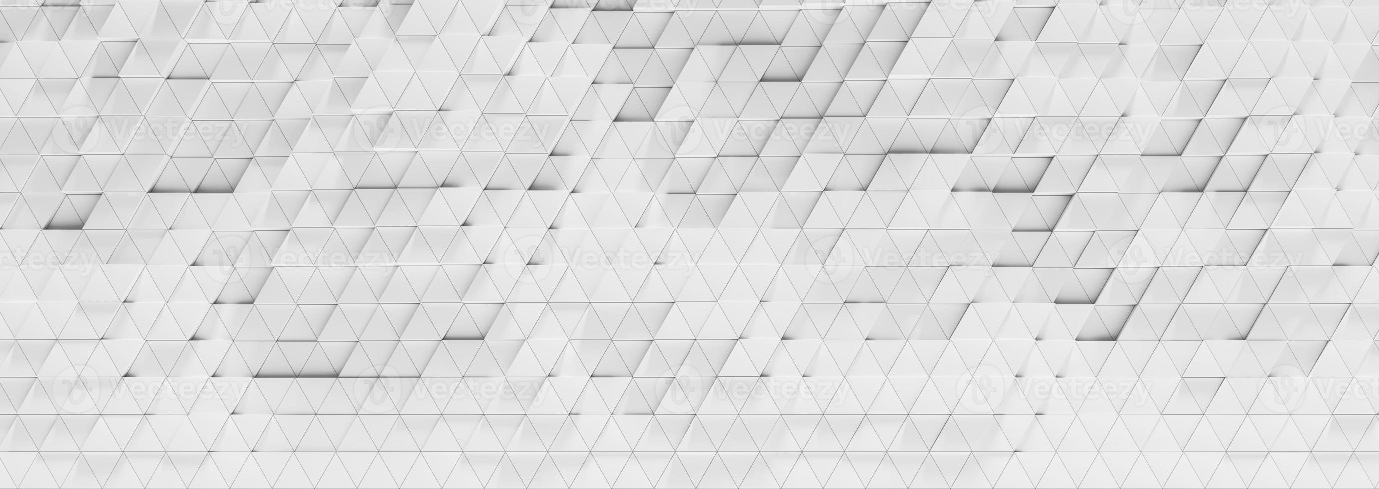 Abstract background triangles pattern white. photo