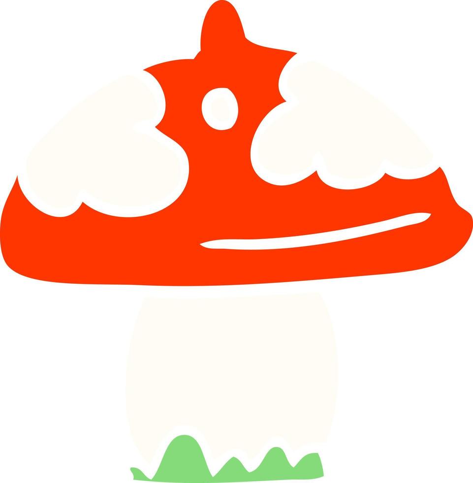 cartoon doodle mushroom vector