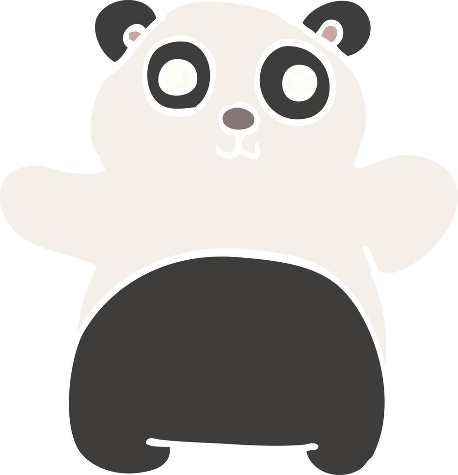 cartoon doodle happy panda vector