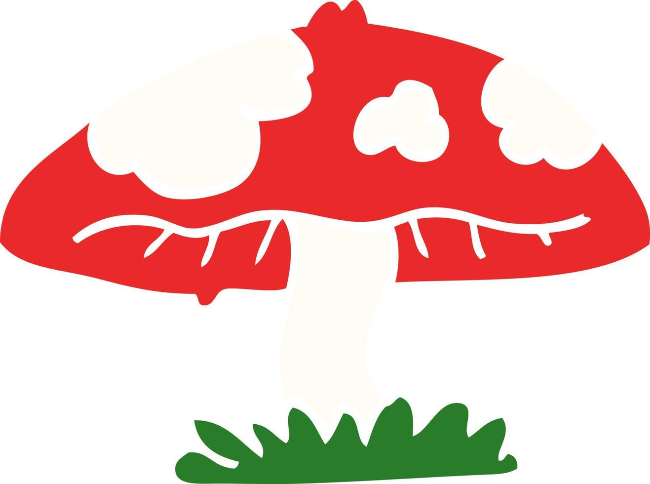 cartoon doodle mushroom vector