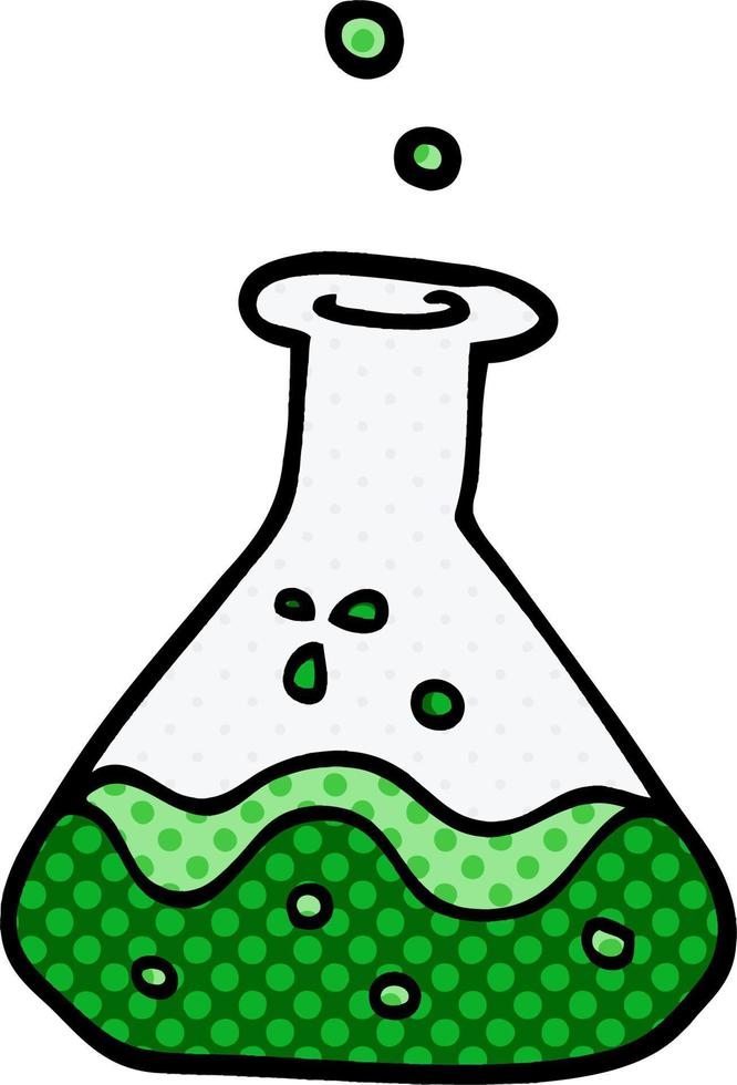 cartoon doodle science experiment vector