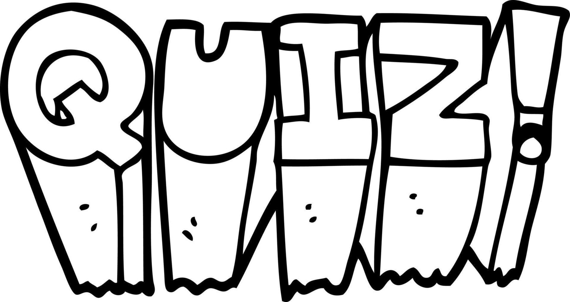 line drawing cartoon quiz symbol 12130144 Vector Art at Vecteezy