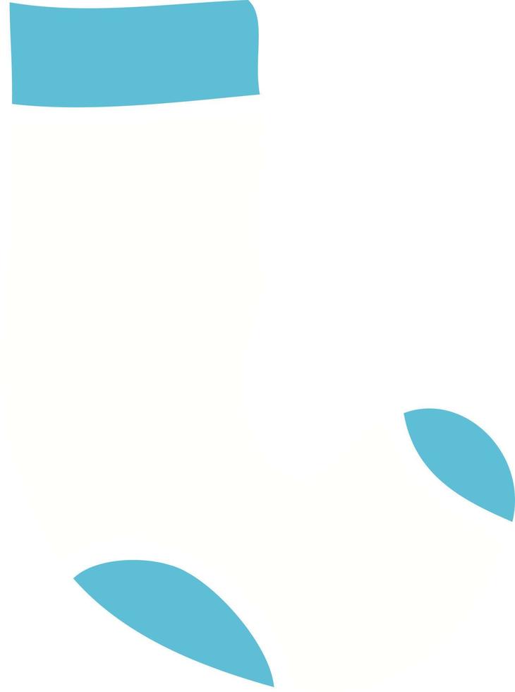 cartoon doodle sock vector