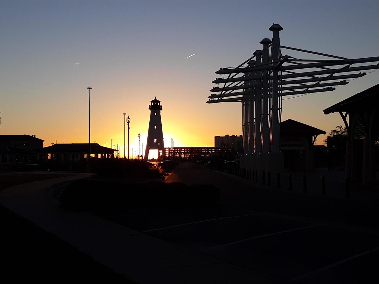 Sun Down Silhouette Skylines photo