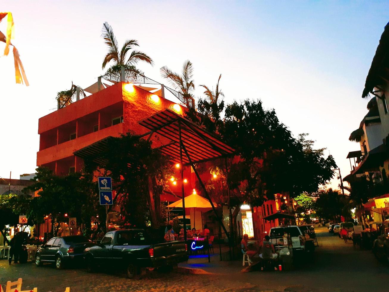 Sun Down Street Scene photo