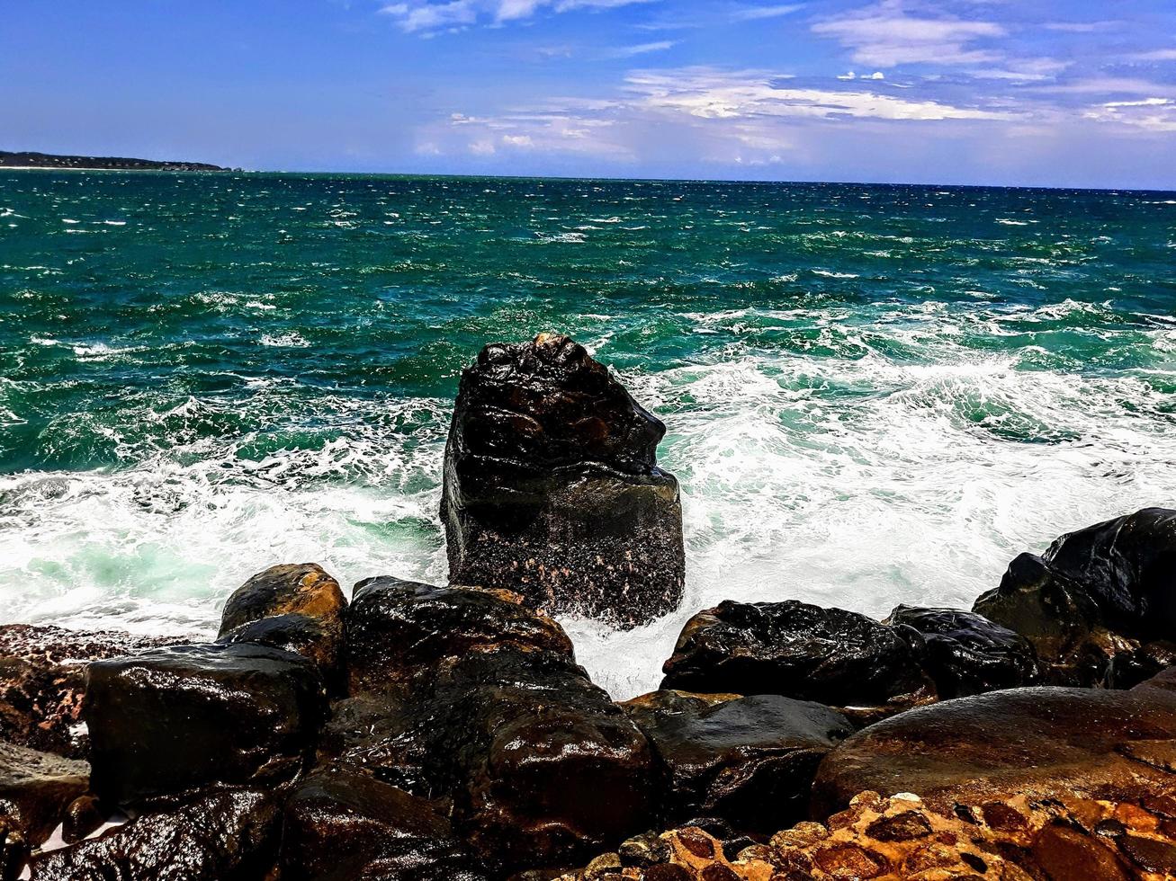 Ocean Scene on the Rocks photo