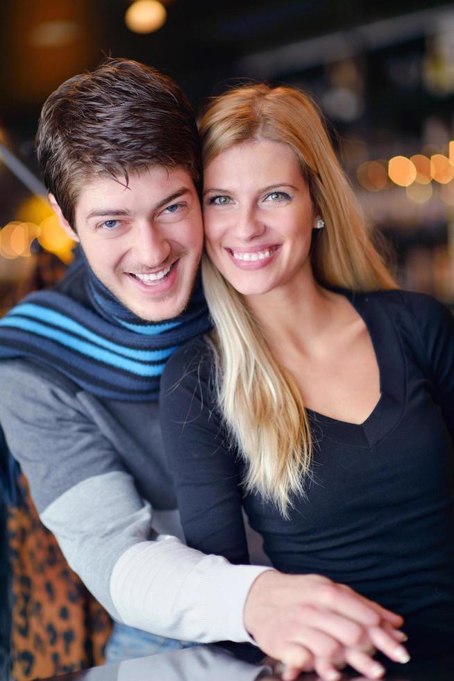 Portrait of a happy young couple photo