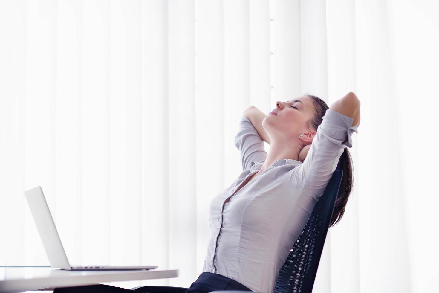business woman at  office photo