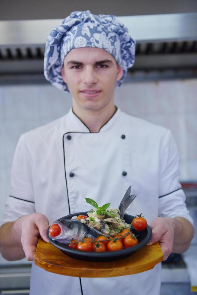 chef preparing food photo