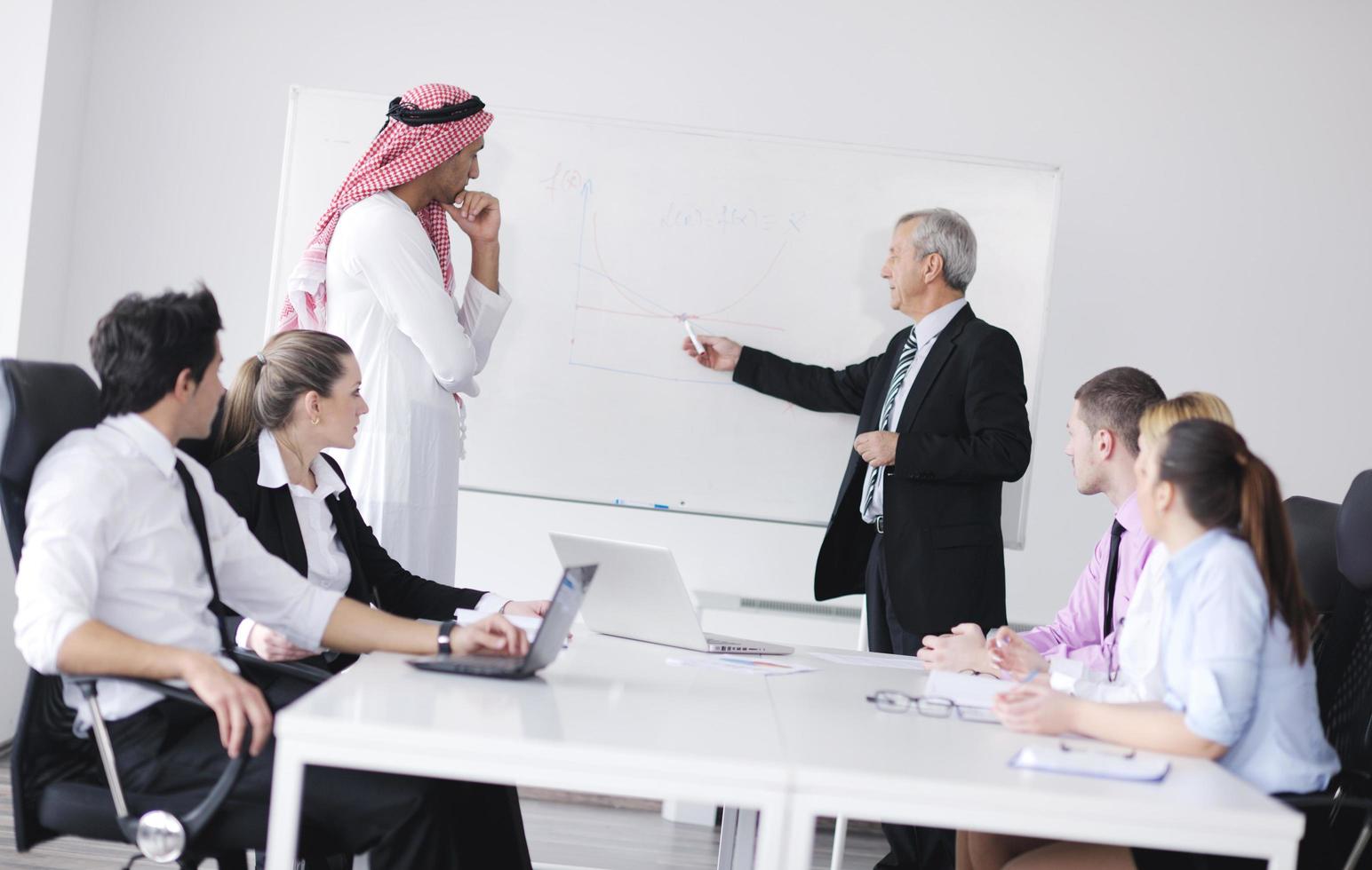 Arabic business man at meeting photo