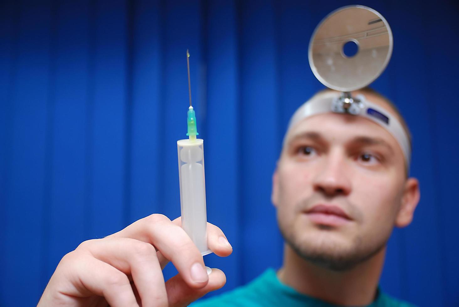 doctor with injection photo
