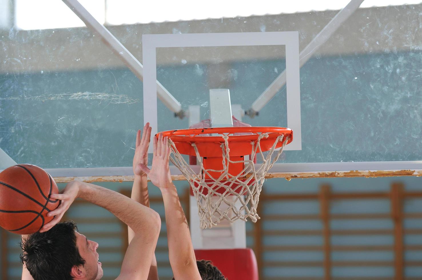 Basketball game view photo