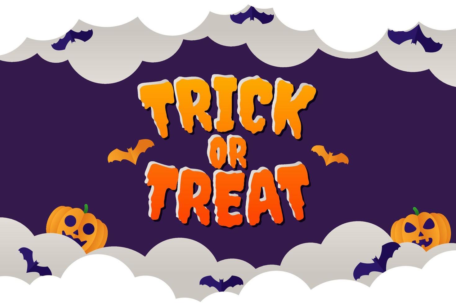 Trick Or Treat Lettering vector