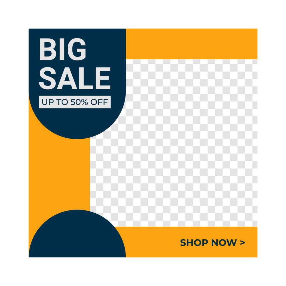 Social Media Banner Graphic Templates With Simple and Unique Style, Editable Social Media Promotion Banners, Promotion and Discount Designs, Suitable for Online Shop Promotion Posts vector