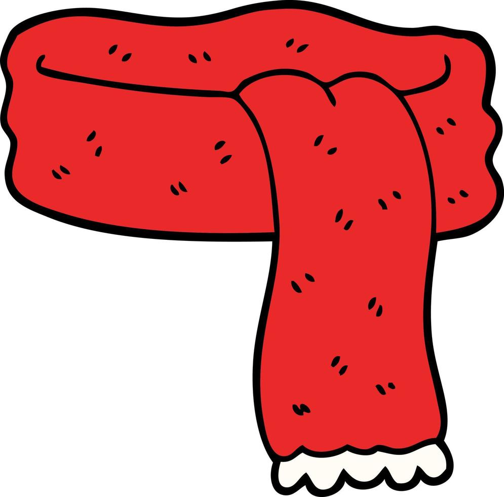 cartoon doodle scarf 12132498 Vector Art at Vecteezy