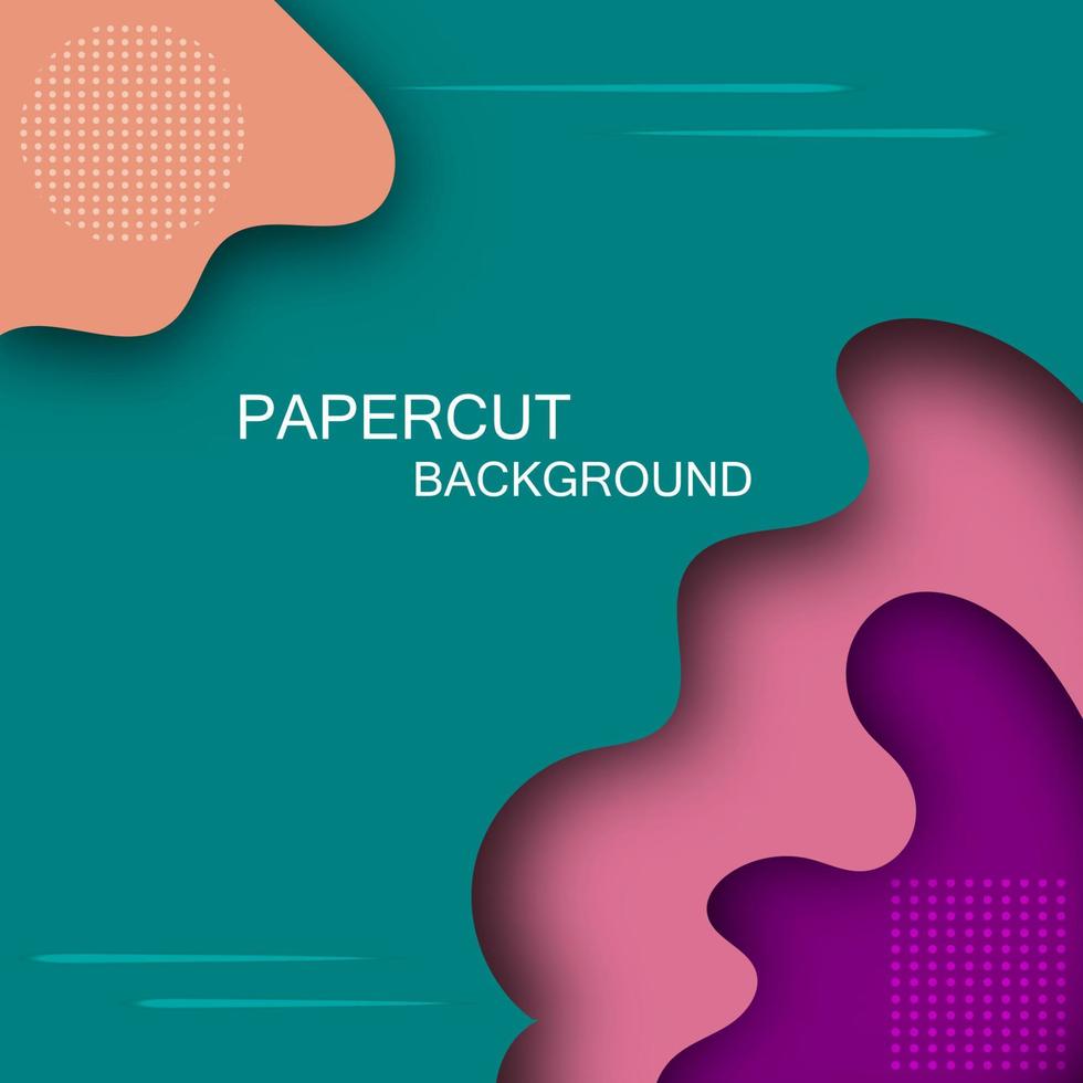 3d abstract background,pepercut shape style.Design layout for business presentations,cards, brochures, banners. vector