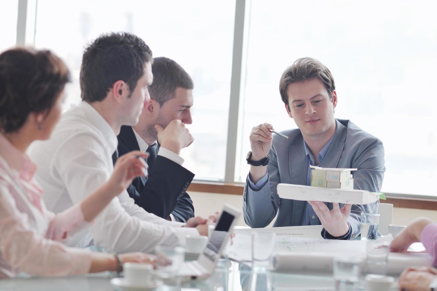 architect business team on meeting photo