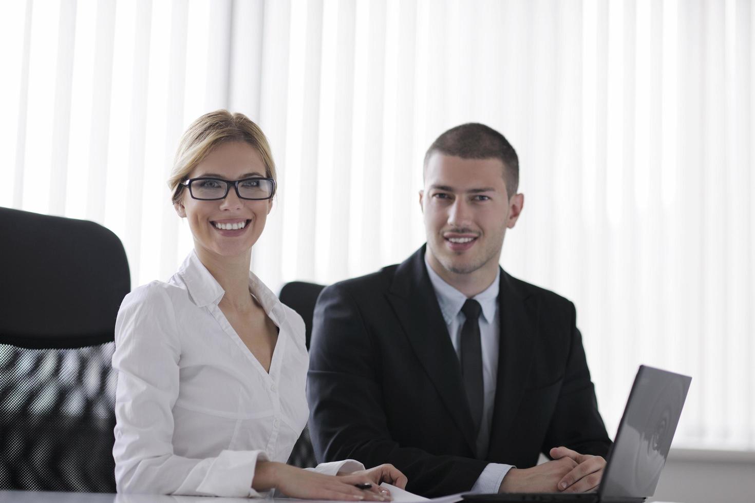 business people in a meeting at office photo