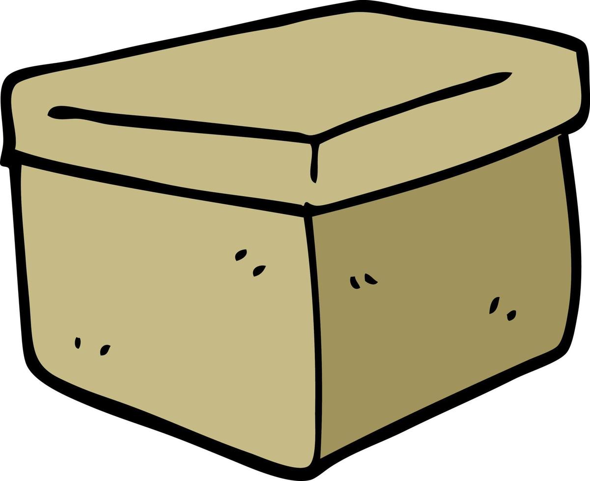 cartoon doodle filing box vector