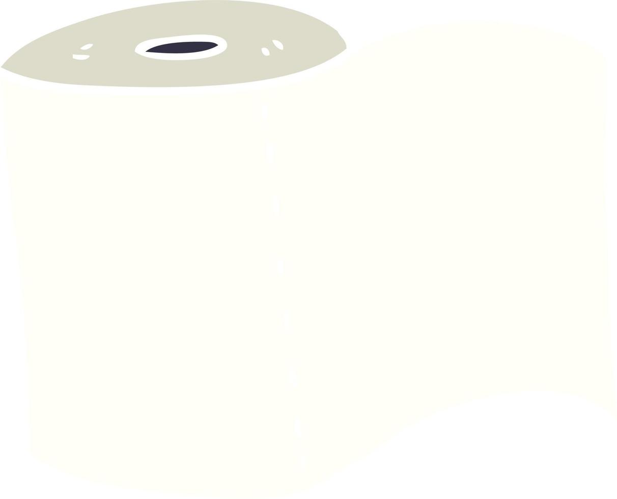 cartoon doodle toilet roll vector
