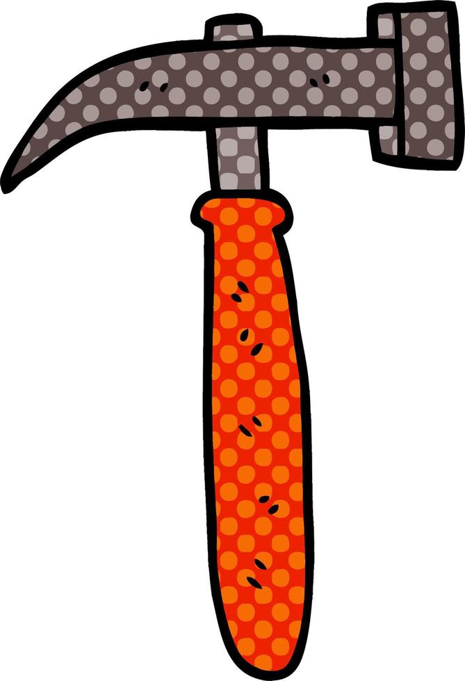 cartoon doodle hammer vector