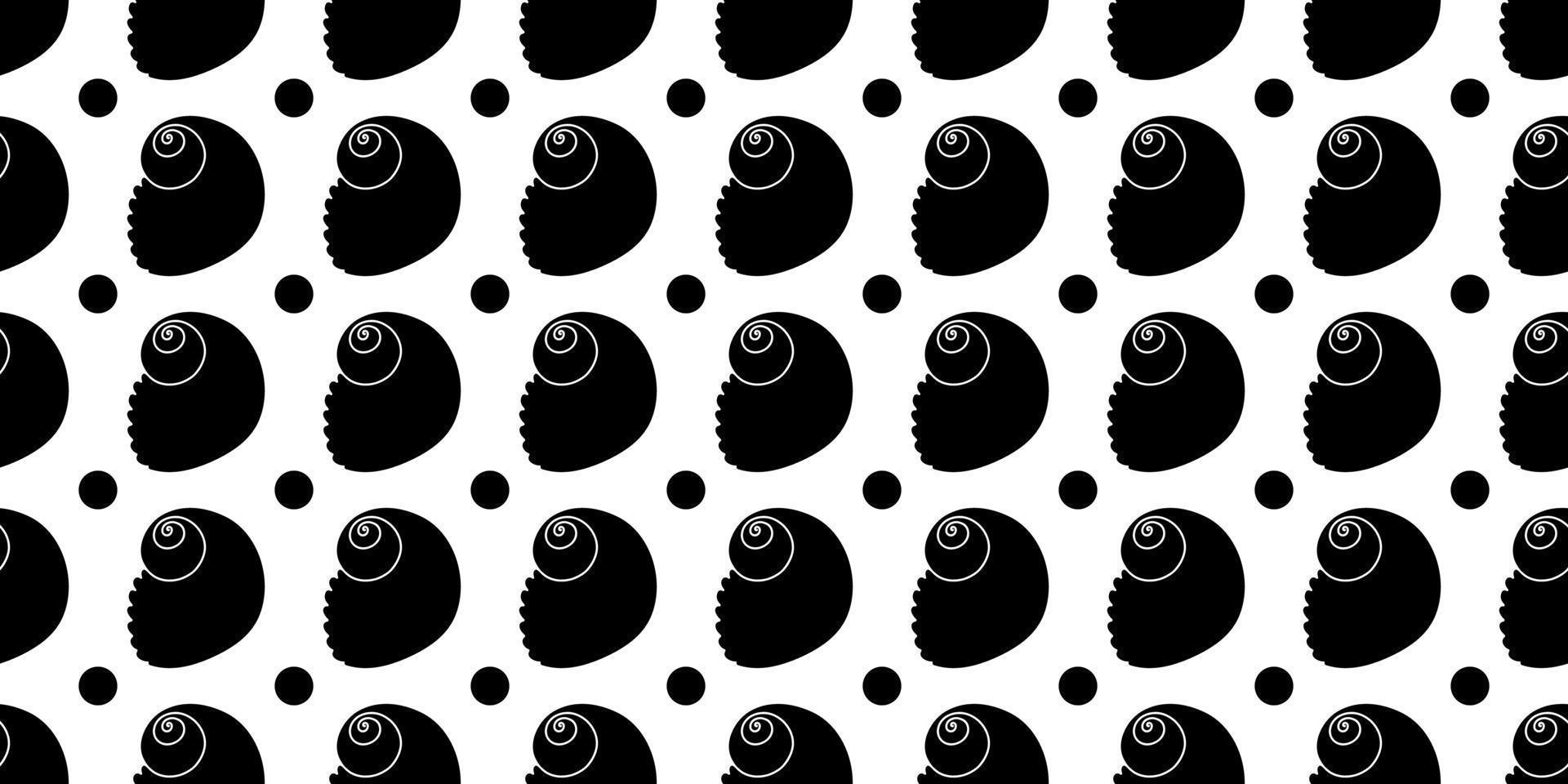 Vector seamless pattern. Line art sketch seashells. Isolated background. Decoration symbol of health calcium. Summer, sand and beach design. Repetitive ornament.