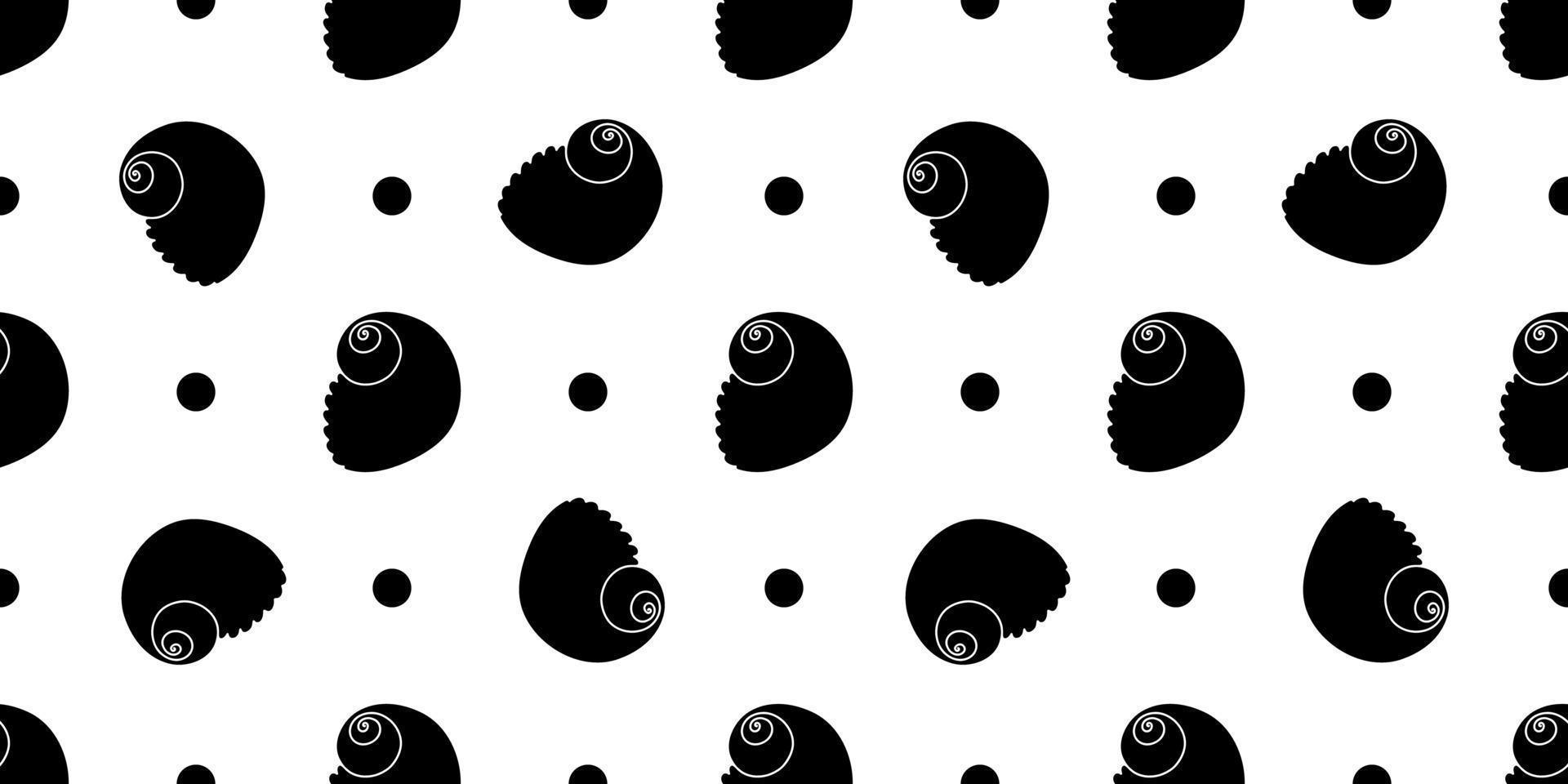 Vector seamless pattern. Line art sketch seashells. Isolated background. Decoration symbol of health calcium. Summer, sand and beach design. Repetitive ornament.