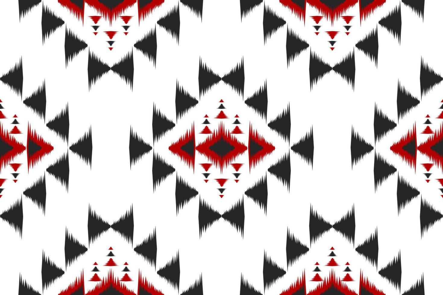 tela estilo mexicano. patrón geométrico étnico ikat sin costuras en tribal. vector