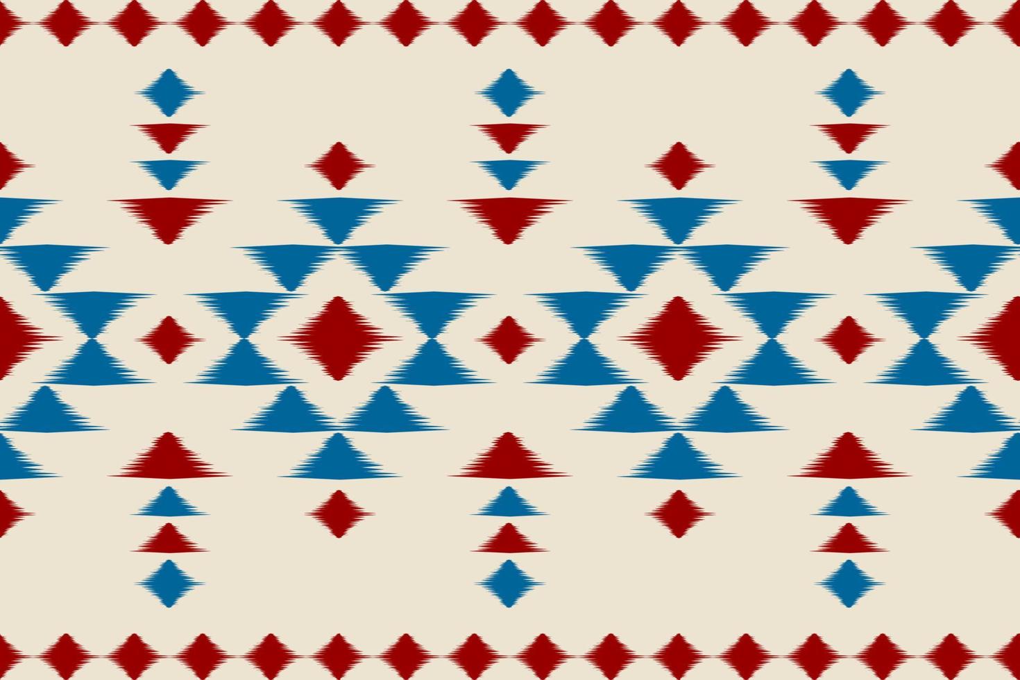 Carpet ethnic ikat art. Seamless pattern in tribal. Aztec geometric ornament print. vector