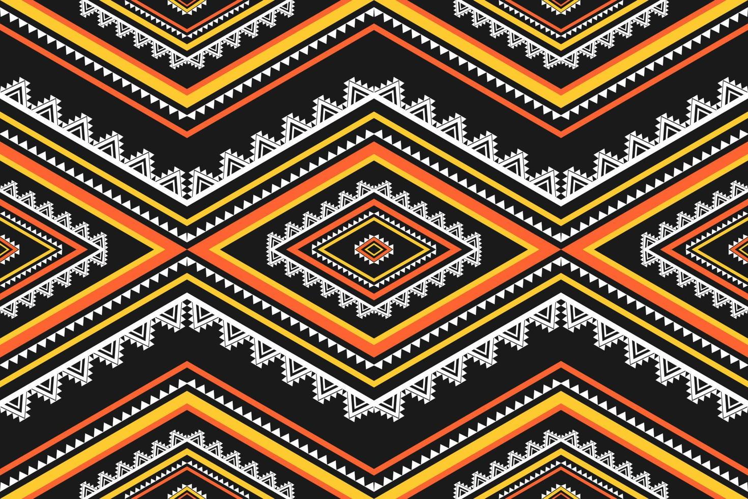 Ethnic ikat seamless pattern in tribal. American, Mexican style. Aztec geometric ornament print. vector