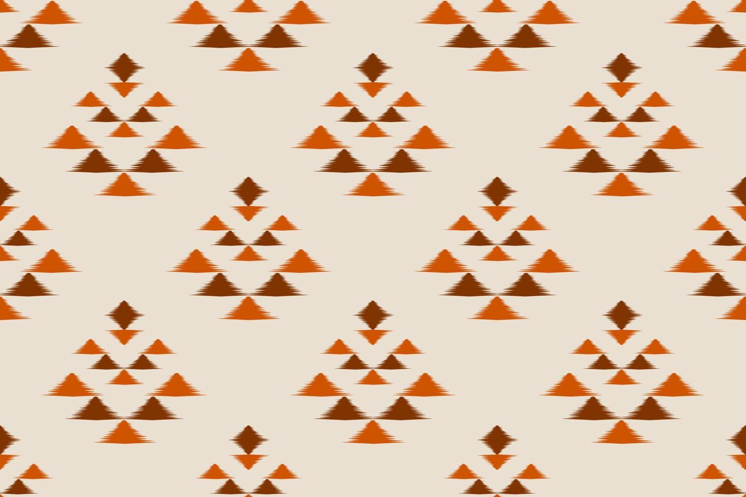 Geometric ethnic ikat seamless pattern in tribal. vector