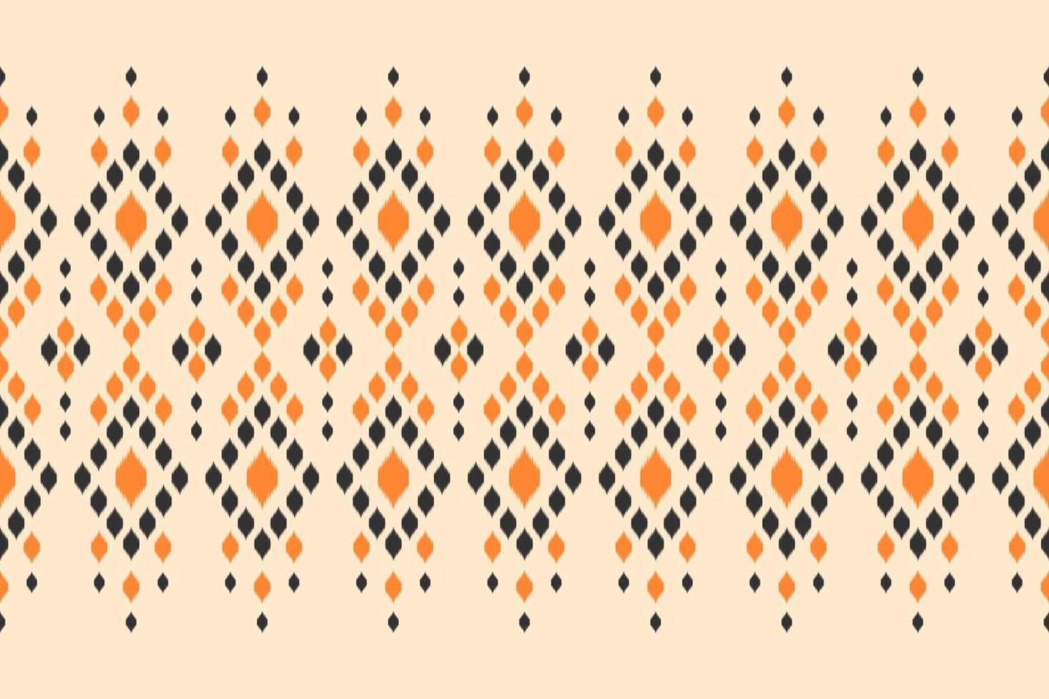Carpet ikat pattern art. Geometric ethnic seamless pattern traditional. vector