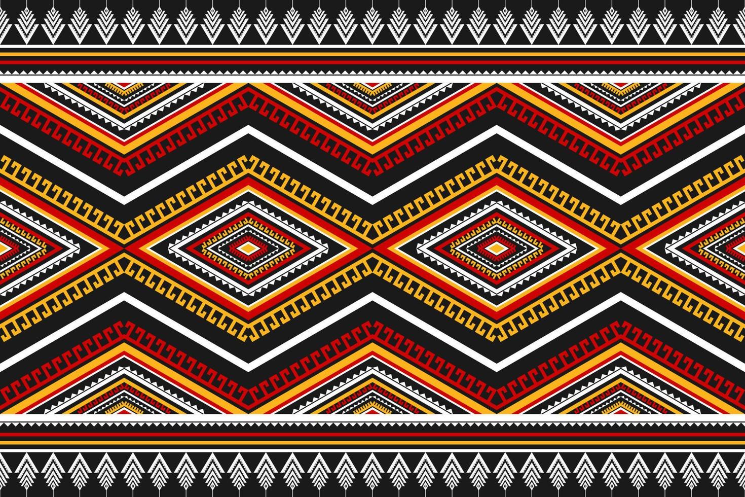 alfombra estilo mexicano. patrón étnico sin costuras en tribal. estampado de adornos geométricos aztecas. vector
