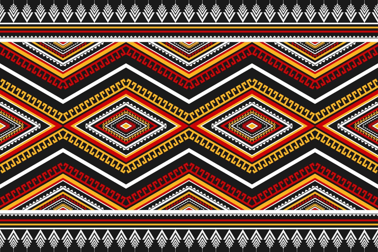 Carpet Mexican style. Ethnic seamless pattern in tribal. Aztec geometric ornament print. vector