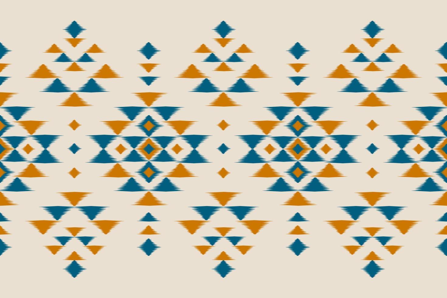 Abstract ethnic ikat art. Seamless pattern in tribal. Aztec geometric ornament print. vector